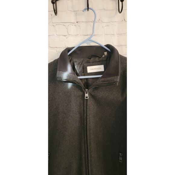 Men's Calvin Klein Charcoal Gray Jacket Medium - Picture 6 of 6
